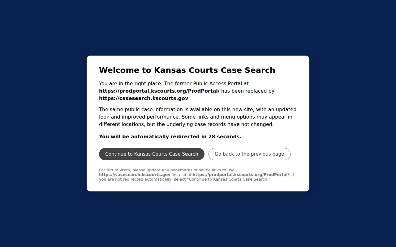 Ottawa County released inmate Kansas court portal